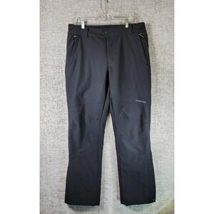 Dakine Softshell Fleece Backed Pants Mens L Black Snow Guard Hiking Outdoors EUC